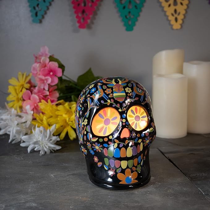 Scentsationals Wax Melt Warmer for Scented Wax Melts - Day of The Dead Collection Otomi - Candle Melter for Fragrance Cubes and Tarts