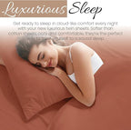 Linen Market Bed Sheets for Twin Size Bed (Clay) - Sleep Better Than Ever with These Soft and Cooling Twin Sheets - Deep Pocket Fits 16" Thick Beds - 4 Piece Twin Sheet Set