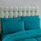 Sweet Home Collection RV Short Queen Comforter Set for RV Camper - Comforter Set with Fitted & Flat Sheet, 4 Pillowcases - Tailored for RV Short Queen Beds - Cozy Essentials for Your RV Bedroom, Teal