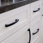 Franklin Brass (10-Pack) – Matte Black Cabinet Handles, 5-1/16 Inch Hole Center, Pulls for Drawers, Kitchen Cabinet Door, Dressers | Pierce