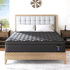 Full Mattress, 12 Inch Mattresses Hybrid Euro Top Mattress Medium Firm for Back & Lumbar Support, 100 Night Trial, Individual Pocket Spring Bed for Motion Isolation & Pressure Relief