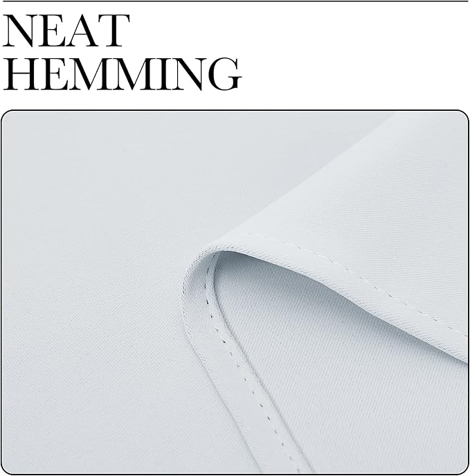 NICETOWN Room Darkening Draperies Curtains Panels, Window Treatment Thermal Insulated Grommet Room Darkening Curtains/Drapes for Bedroom (Greyish White, 2 Panels, 55 by 68)