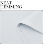 NICETOWN Room Darkening Curtains for Living Room - Easy Care Solid Thermal Insulated Grommet Room Darkening Curtains/Panels/Drapes for Bedroom (2 Panels, 55 by 78, Greyish White)