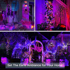 suddus Hallowee Purple Lights Battery Operated, 66ft 200 LED Twinkle Lights Battery Operated, Purple Fairy Lights for Christmas Tree, Garland, Bedroom, Backyard, Porch, Yard, Party Decorations