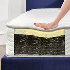 ZINUS 8 Inch Foam and Spring Mattress, California King, CertiPUR-US Certified Foams, Mattress in A Box, White