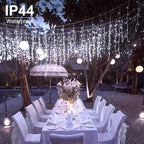 Brightown Icicle Lights Outdoor, 40Ft White Christmas Lights with 81 Drops and 432 LED Icicle Drops, Remote and Timer Controlled, Perfect for House Eaves and Wedding Decor, Pure White