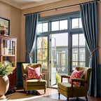 Lazzzy Velvet Blackout Curtains Thermal Insulated Room Window Drapes Super Soft Luxury Curtains for Living Room Bedroom Rod Pocket 2 Panels, Dark Slate, 52" W x 102" L