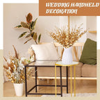 Giegxin 200pcs Artificial Eucalyptus Plant, 15in Gold, for Home Decor, Wedding Centerpiece