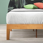 ZINUS Moiz Wood Platform Bed Frame, Wood Slat Support, No Box Spring Needed, Easy Assembly, Natural, Full