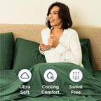 Twin 4 Piece Sheet Set - Comfy Breathable & Cooling - Ultra Soft Hotel Luxury Bedding Set w/ 8-16 Inch Deep Pockets - 1 Flat & 1 Fitted Sheet & 2 Pillowcases - Cozy, Wrinkle Free & Easy Care - Emerald