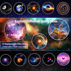 [Pro 2025] Planetarium Projector with Brighter Wider Projection, 13 in 1 Star Projector Galaxy Light with Starry Night Sky Space Nebula Solar System Constellation Moon for Bedroom Ceiling Room Decor