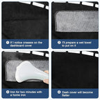 Dashboard Cover Mat Custom Fit for 2019-2023 2024 2025 2026 Toyota Corolla Sedan(L LE SE XLE XSE), Hatchback(SE XSE) Dash Cover Nonslip Dash Mat Protector Sunshade No Glare Black
