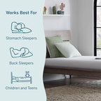 Lucid 6 Inch Memory Foam Mattress – Low Profile – Medium Firm Feel - Infused with Bamboo Charcoal and Gel - Bed in a Box - Temperature Regulating - Breathable - Full Size