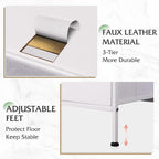 WLIVE White Dresser for Bedroom with 5 Drawers, Fabric Dresser for Living Room, Wide Chest of Drawers for Bedroom, Closet, Hallway, White