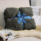 Bedsure GentleSoft Fluffy Olive Green King Size Blanket for Bed, Thick Soft Sherpa Faux Fur Fleece Bedding Fuzzy Plush Winter Warm Heavy Large King Blanket, Cozy Olive Gifts for Men Women, 108x90