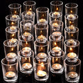 DARJEN 24Pcs Clear Votive Candle Holders- Clear Tea Lights Candle Holder, Glass Candle Holders Bulk for Wedding Centerpieces, Party Decor & Table Centerpiece