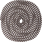 SmoTecQ Ceiling Fan Pull Chain, 120" Rust Proof Copper 3mm Beaded Extension Chains with 12 Matching Connectors, Bronze