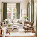 Lazzzy Velvet Blackout Curtains Thermal Insulated Room Window Drapes Super Soft Luxury Curtains for Living Room Bedroom Rod Pocket 2 Panels, Olive Sage, 52" W x 108" L