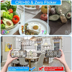 comzler E12 LED Bulb Candelabra Led Light Bulbs, 60W Equivalent, Daylight 5000k Ceiling Fan Light Bulbs 600LM, Type B Shape Chandelier Light Bulb, Non-Dimmable, 8-Pack