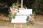 Flrunwu(Pack of 2 Artificial Flowers Decorations,Centerpieces for Wedding Reception Backdrop Decoration, Floral Decor Wall Home Entryway OutdoorDecorations (Terracotta)