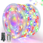Ollny Outdoor Christmas Lights 1000LED 328FT, Multicolor Fairy Lights IP67 Waterproof, Plug in String Light with Remote 8 Modes Timer, Xmas Light for Outside Indoor House Tree Decorations