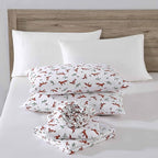 Eddie Bauer- Twin Sheet Set, Cotton Flannel Bedding Set, Brushed for Extra Softness, Cozy Home Décor (Fox Trail Orange, Twin)