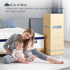 Twin Mattress 10 Inch - Hybrid Mattress Bed in a Box, Medium Firm Support, Pressure & Pain Relief for All Sleepers, CertiPUR-US Certified, Fiberglass-free, Reinforced Edge Support, Motion Isolation