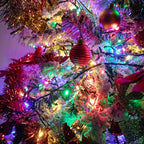 Christmas Lights - Battery Operated String Lights 50 LED String Lights Mini Lights with Auto-Timer and 8 Lighting Modes for Christmas Wreath Party Wedding Garden Home Decoration, Multicolor