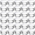 GOLDEAL 30 PCS Small Clear Glass Tealight Candle Holders,Tealight Holders Bulk Use for Weddings Parties Dinner,for 1.5" Tealight. as Well as Candle Mould…