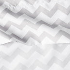 Queen Size Bed Sheets - Breathable Luxury Sheets with Full Elastic & Secure Corner Straps Built In - 1800 Supreme Collection Extra Soft Deep Pocket Bedding Set, Sheet Set, Queen, Chevron Gray