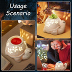 LESES Electric Wax Melt Warmer, Turtle Ceramic Wax Warmer Burner for Scented Cubes, Candle Wax Melter with 2 Light Bulbs Fragrance Oil Warmer for Home Bedroom Aromatherapy Gifts for Mom Grandma