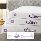 NapQueen Twin Mattress, 10 Inch Elizabeth Cooling Gel Memory Foam Mattress, Twin Bed Mattress in a Box, CertiPUR-US Certified, Medium Firm, Breathable Soft Fabric Cover