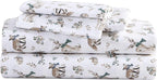 Eddie Bauer - Twin Sheets, Cotton Flannel Bedding Set, Brushed For Extra Softness, Cozy Home Decor (Woodland Friends, Twin)
