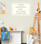 Nursery Rectangular Canvas Banner-Boho Flag Wall Decor for Toddler Boy Girl Kids,Baby Room Above Crib Bedroom Playroom Reading Room Decor-Baby Shower Birthday Christmas Gift-You'll Never Know Dear