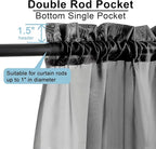 OWENIE Short Sheer Curtains 30 Inches 2 Panels Set, Kitchen Tiers Light Filtering Rod Pocket Cafe Curtains for Bathroom Small Half Window, 42 in W x 30 in L, Black