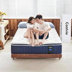 Coolvie Queen Mattress 14 Inch in a Box, Medium Firm Feel Hybrid Queen Size Mattress, CertiPUR-US® Certified Memory Foam&Pocket Spring, Extra Lumbar & Shoulder Support for Pain Relief, 80''L x 60''W