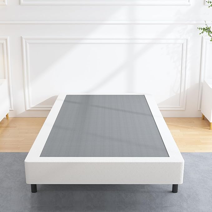 ALDRICH 5 Inch Heavy Duty Metal Box Spring Mattress Foundation 1500lbs Max Weight Capacity/Non-Slip/No Noise/Easy Assembly/Easy Clean Cover,Twin XL