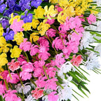 Artificial Flowers for Outdoors,20Bundles Artificial Plant UV Resistant Fake Flowers Greenery Shrubs Plants for Decoration Outdoor Plants Hanging Planter Home Garden Decor (Mix 2)