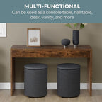 Convenience Concepts Northfield Hall Console Table 48" - Modern, Minimalist Narrow Sofa Display Accent for Contemporary Living Room, Entryway, or Hallway, Barnwood