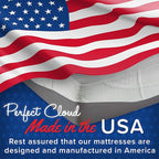 Perfect Cloud Made in The USA UltraPlush Charcoal-Infused 10 inch Memory Foam Mattress - Pressure Relieving - Bed-in-a-Box (RV Short Queen)