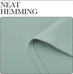 NICETOWN Small Window Curtains for Bedroom, Seafoam Green Window Treatment Thermal Insulated Solid Grommet Room Darkening Drapes for Kitchen Home Office (Set of 2, W42'' by L63'' Each Panel)
