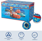 Idea Nuova Disney Pixar Cars Collapsible Storage Trunk,Durable Kids Toy Organizer with Soft Lid, Foldable Chest for Bedroom & Playroom, 28.5" x 14.5" x 16"