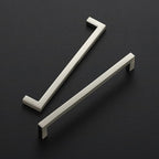 Ravinte 30 Pack Solid 6-1/4 Inch Center to Center Slim Square Bar Drawer Handles - Brushed Nickel Drawer Pulls - Kitchen Cabinet Hardware
