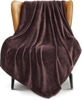 Exclusivo Mezcla Extra Large Fleece Throw Blanket for Couch, Sofa, 300GSM Super Soft and Warm Blankets, Coffee Throw All Season Use, Cozy, Plush, Lightweight, 50x70 Inches