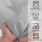 OWENIE Sheer Curtains 63 inch Length for Bedroom Living Room 2 Panels Set, Rod Pocket Top Fimly Sheer Vertical Curtains & Drapes, Soft Light Weight Airy Sheer Curtians for Basement Bathroom, 42"x63"