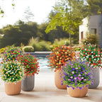 2 Pack Artificial Christmas Tree,Xmas Fake Topiary Ball Boxwood Trees with Ground Spikes,Faux Blooming Plants Shrubs Bushes for Outdoors Urn Filler Planters Garden Porch Christmas Decor