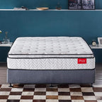 Short King Mattress,11.4 Inches Pillow Top Pocket Spring Hybrid Memory Foam Innerspring Firm RV King Mattress in a Bag