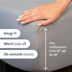 Twin XL 4 Piece Sheet Set - Comfy Breathable & Cooling - Ultra Soft Hotel Luxury Bedding Set w/ 8-16 Inch Deep Pockets - 1 Flat & 1 Fitted Sheet & 2 Pillowcases - Wrinkle Free & Easy Care - Steel Blue