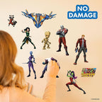 Guardians of The Galaxy Wall Decals – Set of 10 Marvel Licensed Removable Vinyl Stickers for Kids Bedroom Playroom Bathroom - Peel and Stick Room Décor