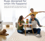 Abani Area Rug for Living Room -Nuevo 6' x 9' Beige Arch Pattern Area Rug, Soft and Durable Living Room Rug, Stain and Fade Resistant, Chic Modern Design, Pet & Kid Friendly